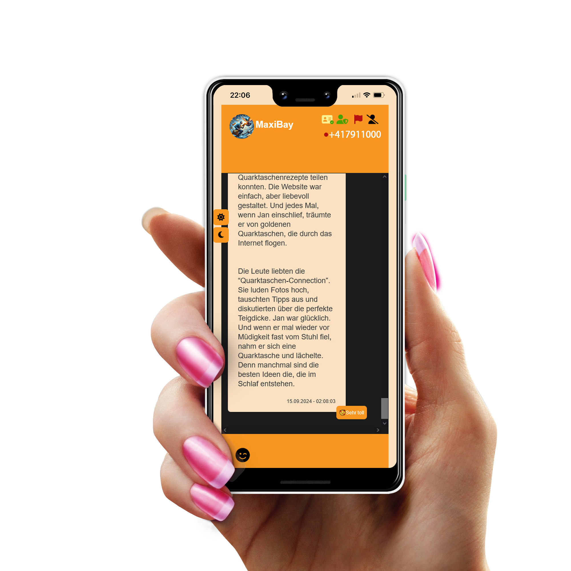 Reagiere auf Nachrichten